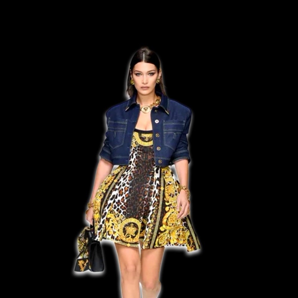 Versace Gold XL Chain Link Runway Editorial Medusa Triple Medallion Necklace - Picture 13 of 14